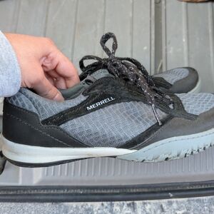 Merrell Men's Black and Gray Athletic Shoes